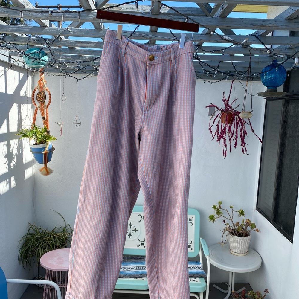 Unisex Big Bud Press checkered trousers (XS)